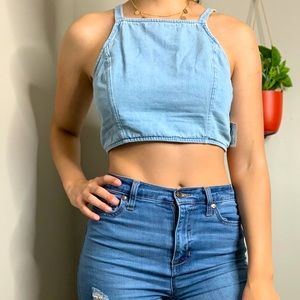 Denim Crop Top